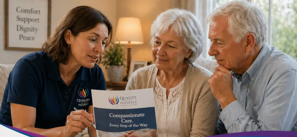 Hospice nurse providing in-home care to patient in Las Vegas