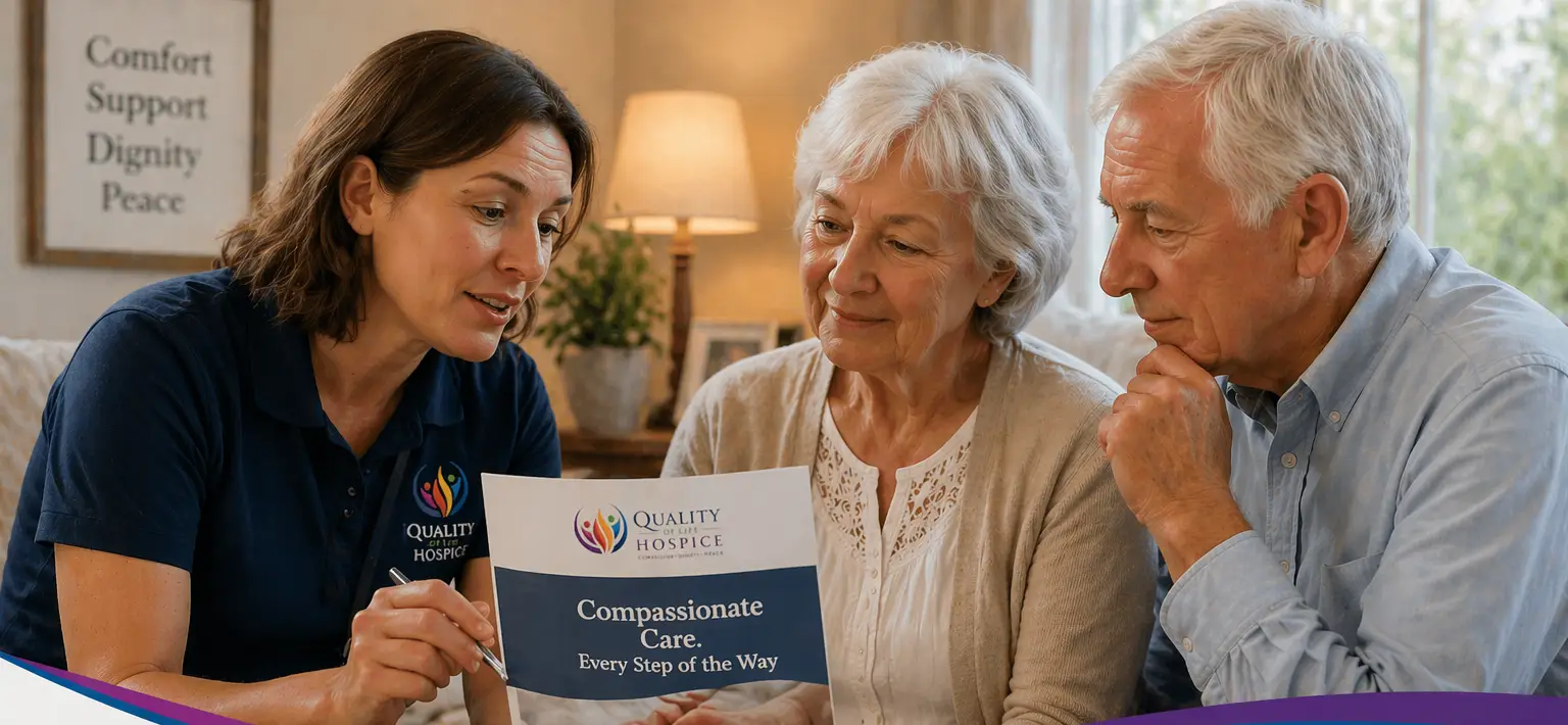 Hospice nurse providing in-home care to patient in Las Vegas